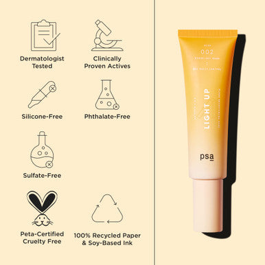 psa LIGHT UP Vitamin C & E Flash Brightening Mask