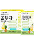 Teazen Kombucha Pineapple Flavor Variety Pack Pineapple Drink Mix 10 Sticks & 30 Sticks (40 Sticks)