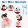Neckbud Massage Roller - Neck Bud Massage Roller, Neck Massager Roller, Ergonomic Design, Lightweight And Portable For Neck, Shoulder, Knee Pain Relief (Blue)