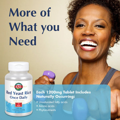 KAL 1200 Mg Red Rice, 60 Count