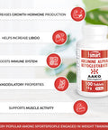 Supersmart Arginine Alpha Ketoglutarate AAKG 12 g Per Serving Amino Acid Boost Immune System Support Healthy Cardiovascular System Muscle Mass NonGMO Gluten Free 100 Tablets