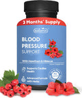 Kaitamin Blood Pressure Support Supplement With Garlic Hibiscus And Hawthorn - Supports Cardiac Health And Circulation Healthy Heart-Supporting Herbs And Vitamins - 90 Capsules 3 Months Supply.