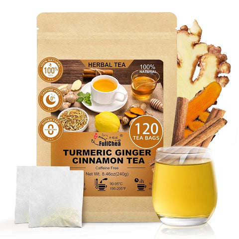 FullChea - White Mulberry Leaf Tea, 40 Teabags Ã¢â‚¬â€œ 100% Pure Dried Mulberry Tea Ã¢â‚¬â€œ Slightly Sweet & Refreshing - Non-GMO - Caffeine-Free - Support Wellness & Improve Digestion
