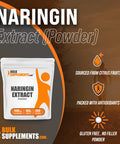 BulkSupplements Naringin Powder - Dietary Supplement, Sourced from Citrus - - 500mg , 200 Servings (100 Grams - 3.5 oz)