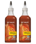 Sky Valley Sriracha Sauce - Hot Sauce, Made with Red Jalapeno Peppers, Gluten Free, Vegan, Non-GMO, Less Than 2g of Sugar per Serving, 5 Calories per Serving - Sriracha Hot Sauce, 14 Oz