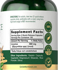 Carlyle Licorice Root Capsules 900mg | 300 Count | Root Extract Supplement | Non-GMO, Gluten Free