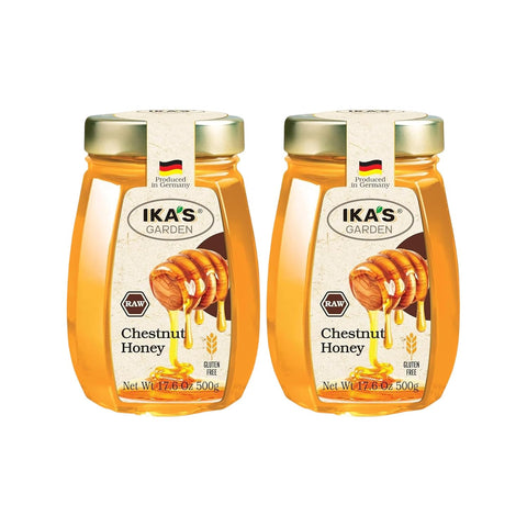 Ika's Garden Raw Manuka Honey with Blossom Honey - 100% Pure, Unfiltered, Gluten-Free Ã¢â‚¬â€œ Product of Germany, 17.6 oz (500g) Jar