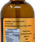 PRIME NATURAL Organic Hemp Seed Oil 4Oz - Usda Certified - Sativa Oil - Pure, Cold Pressed, Virgin, Unrefined, Vegan, Food Grade - High Omega 3 6 9 Fatty Acids - Good For Face, Body, Skin & Hair Care