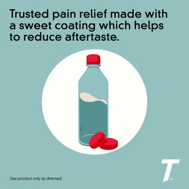 Extra Strength Coated Tablets Adult Pain Relief & Fever Reducer 100 ct