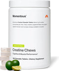 Momentous Creatine Chews - Creatine Monohydrate - Supports Strength Lean Muscle & Recovery for Men & Women - NSF Certified for Sport - 150 Chewable Tablets