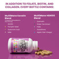 Collagen Pills 1000mg Biotin 10000mcg Keratin Saw Palmetto 2500mg Hyaluronic - Hair Skin and Nails Vitamins and DHT Blocker with Vitamin E Folic Pumpkin Seed MSM - 90 Count