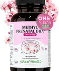 Maxi Health - Methyl Prenatal DHA Prenatal Vitamins Women - Doctor Formulated Kosher Gluten Prenatal Multivitamin with 25 Nutrients Including DHA Folic Acid & More 60 Liquid Caps