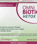 OMNiBiOTiC HETOX Probiotic Liver Detox Bifidobacterium Lactobacillus Probiotic Supplement Hypoallergenic GutLiver Support NonGMO Detox Cleanse for Men and Women 30 Daily Packets
