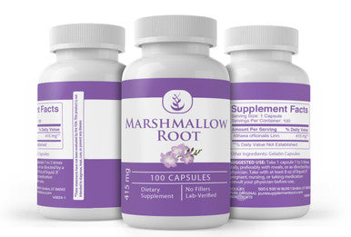 PURE ORIGINAL INGREDIENTS Marshmallow Root, (100 Capsules) Always Pure, No Additives Or Fillers, Lab Verified
