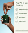 DS-01 Daily Synbiotic Probiotic + Prebiotic 60 Capsules 53.6 Billion AFU Digestive Health Gut Health and Immune Health Multi Strain Probiotics for Women and Men Vegan and Shelf Stable