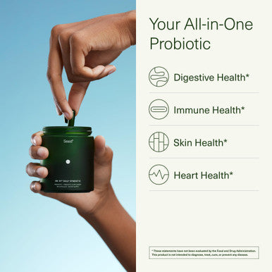 DS-01 Daily Synbiotic Probiotic + Prebiotic 60 Capsules 53.6 Billion AFU Digestive Health Gut Health and Immune Health Multi Strain Probiotics for Women and Men Vegan and Shelf Stable
