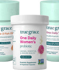 True Grace One Daily Women s Multivitamin 40+ (30 Vegan Tablets) Omega-3 Fish Oil (60 Softgels) & One Daily Women s Probiotic (30 Vegetarian Capsules) - 30-Day Supply of Each