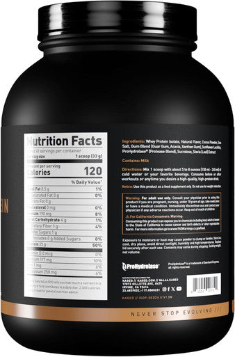 Kaged Whey Protein Isolate Powder | Chocolate | 100% Pure Low Lactose Whey | Post Workout Recovery Drink | Supports Muscle Building | Supplements for Men & Women | 41 Servings
