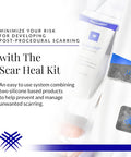 Rejuvaskin Scar Heal Kit For Abdominal Scars, Soften, Flatten, Reduce And Recover, Silicone Sheeting, Rejuvasil Gel & Medical Tape, 1" X 22"