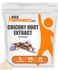 BulkSupplements Chicory Extract Powder - Fiber Supplement - Chicory Root Fiber Powder - Chicory Root Powder - Gut Health Powder - Prebiotic Fiber Powder (100 Grams - 3.5 oz)