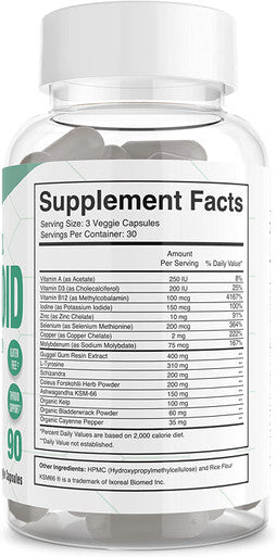 Divine Health Dr.Colberts Thyroid Zone Vitamins A D3 and B12 Optimal Thyroid Hormone Production