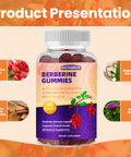 BSSTABBON Berberine Gummies With Berberine Hcl,Ceylon Cinnamon,Magnesium Glycinate Per Serving For Men And Women 60Gummies