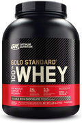 Optimum Nutrition 100% Gold Standard Whey Protein Powder: Double Rich Chocolate (5 Pound) With Micronized Creatine Monohydrate Powder Unflavored (120 Servings) - Bundle Pack