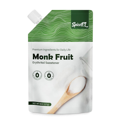 SPICEEL Value-Size Monk Fruit Sweetener with Erythritol | Bulk White Sugar Replacement for Coffee, Baking & Cooking | Vegan, Keto, Gluten-Free 3-Pack