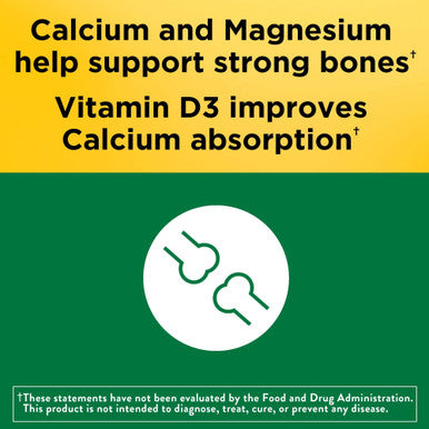 Nature Made Calcium Magnesium Zinc With Vitamin D3 Dietary Supplement For Bone Support 300 Tablets