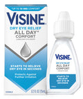 Visine Dry Eye Relief All Day Comfort Lubricant Eye Drops For Up To 10 Hours Of Comfort Dry Eye Drops With Polyethylene Glycol 0.5 Fl. Oz
