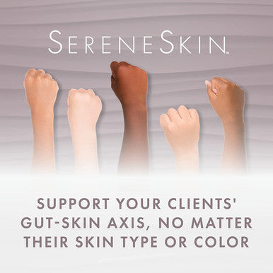 Microbiome Labs Skin Support Bundle - SereneSkin Clear Skin Probiotic Supplement Shown to Help Reduce Fine Lines (30 Capsules) - MegaPre Prebiotic Powder for Gut Health (2.1oz)