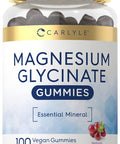 Magnesium Glycinate Gummies | 100 Count | Vegan, Non-Gmo, Gluten Free Supplement | By Carlyle
