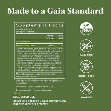 Gaia Herbs Liver Cleanse Liquid Phyto-Capsules, 60 Count