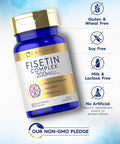 Carlyle Fisetin Complex Supplement | 200mg | 90 Capsules | Non-GMO and Gluten