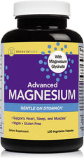 InnovixLabs Advanced Magnesium High Absorption Magnesium Glycinate Magnesium Malate Highly Bioavailable Chelated Magnesium 210 mg per Serving Soy Gluten NonGMO Vegan 150 Capsules