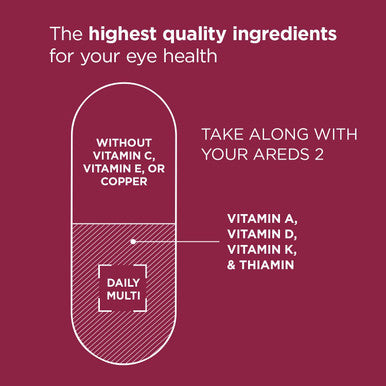 Viteyes Classic AREDS 2 Companion Multivitamin Supplement Comprehensive Multivitamin Formula for AREDS 2 Users 90 Capsules