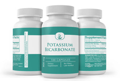 PURE Potassium Bicarbonate (100 Capsules) Always Pure