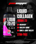 Prosupps Amino23 Liquid Collagen Shots Citrus Punch - Collagen Peptide Post Workout Supplement Supports Healthy Aging Joints Skin & Hair - Gluten- & Zero Sugar - 16 Servings
