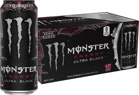 Monster Energy Ultra Strawberry Dreams, Sugar Free Energy Drink, 16 Ounce | Pack of 15