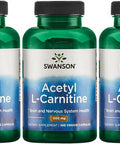 Swanson Acetyl-L-Carnitine - Amino Acid Supplement Promoting Cognitive Health & Muscle Support - Natural Formula May Promote Nervous System Health - (100 Veggie Capsules) 3 Pack