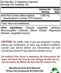 Best Naturals Beet Root Powder 500 Mg Capsules 180 Count