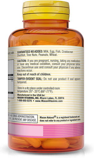 MASON NATURAL Cranberry Highly Concentrated Supports Antioxidant and Immune Health, Maintains a Healthy Urinary Tract Capsules, Pink, Supplement 450 mg, 60 Count, Pack of 3