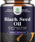 Natures Craft Vegan Black Seed Oil Capsules - Cold Pressed Nigella Sativa Black Cumin Seed Oil Capsules with Omega 3 6 9 Antioxidants and Thymoquinone for Hair Growth Immune Support Joint Health and Digestion