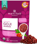 Navitas Organics Goji Berries Organic Non-GMO Sun-Dried Sulfite-Free