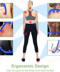 Bvn Massage Cane Trigger Point Massager For Neck Back Self Massager Detachable Manual Shoulder Massager For Pain Relief Deep Tissue Pressure Point Massage Tool Muscle Hook Muscle Knot Remover