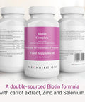 Hey Nutrition Biotin Complex Supplement - Biotin Selenium and Zinc - Supports Hair Nails & Skin - Promotes Immune Health - No Artificial Flavours Non-GMO & Dairy- - 60 Vegan Capsules