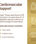 Solgar Grape Seed Extract 100 Mg 60 Vegetable Capsules - Phytonutrient Antioxidant Support - Cardio Support - Vegan Gluten Free Dairy Free - 60 Servings