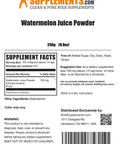 Bulksupplements.Com Watermelon Juice Powder - Watermelon Electrolyte - Vegan Drink Mix - Watermelon Energy Powder - Pure Watermelon Extract (250 Grams - 8.8 Oz)
