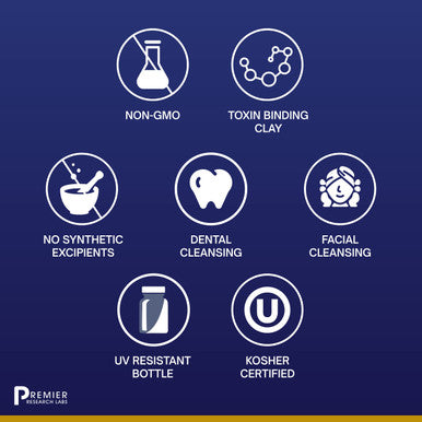 Premier Research Labs Medi-Detox Pack - Supports Facial, Dental & Body Cleansing - Features Montmorillonite Clay With Calcium