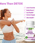 Liver Cleanse Detox & Repair, Organic Milk Thistle 12000 Mg 120 Day Support Supplement, 30X Seed Extract with Silymarin Pills, MD Pure Herbal Kidney Lung Health Fast Active Aid Formula 120 Capsules